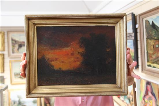 Franklin DeHaven (1856-1934) Sunset, 12 x 16in.